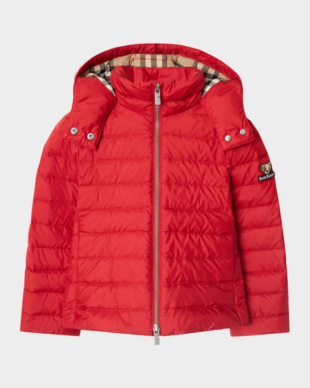Girl's Cecilia Short Down Parka Jacket, Size 3-14